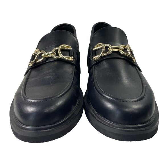 American Eagle Loafers Womens 8.5 Black SlipOn Shoe Horse Bit Old Money Academia - Picture 3 of 8